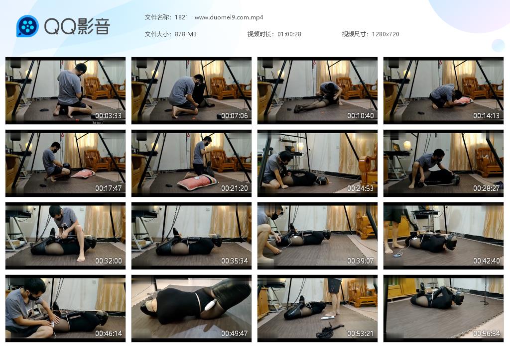 【浅浅原创】超紧胶带驷马，长筒丝袜套头极限固定，一起感受-缚绑绳艺