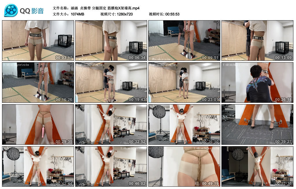 【涵涵】贞操带 分腿固定 筋膜枪X架墙高-缚绑绳艺