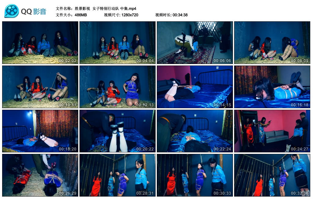 【胜景影视】 女子特别行动队 中集-缚绑绳艺