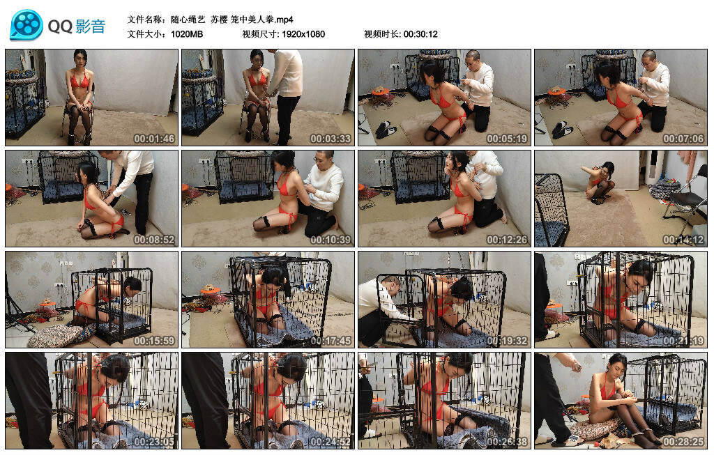 【随心绳艺】苏樱 笼中美人拳-缚绑绳艺